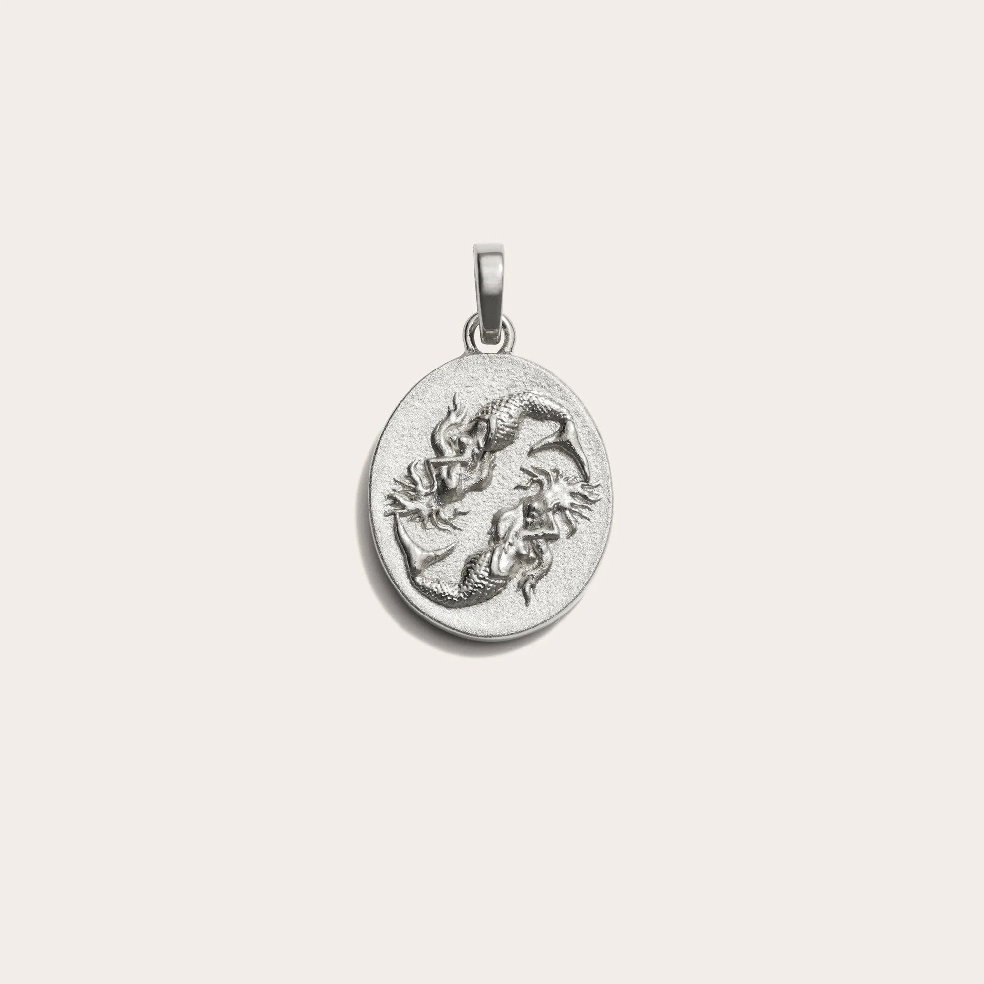 Awe Inspired - Zodiac Goddess Pendant - 925 Sterling Silver Pisces Standard