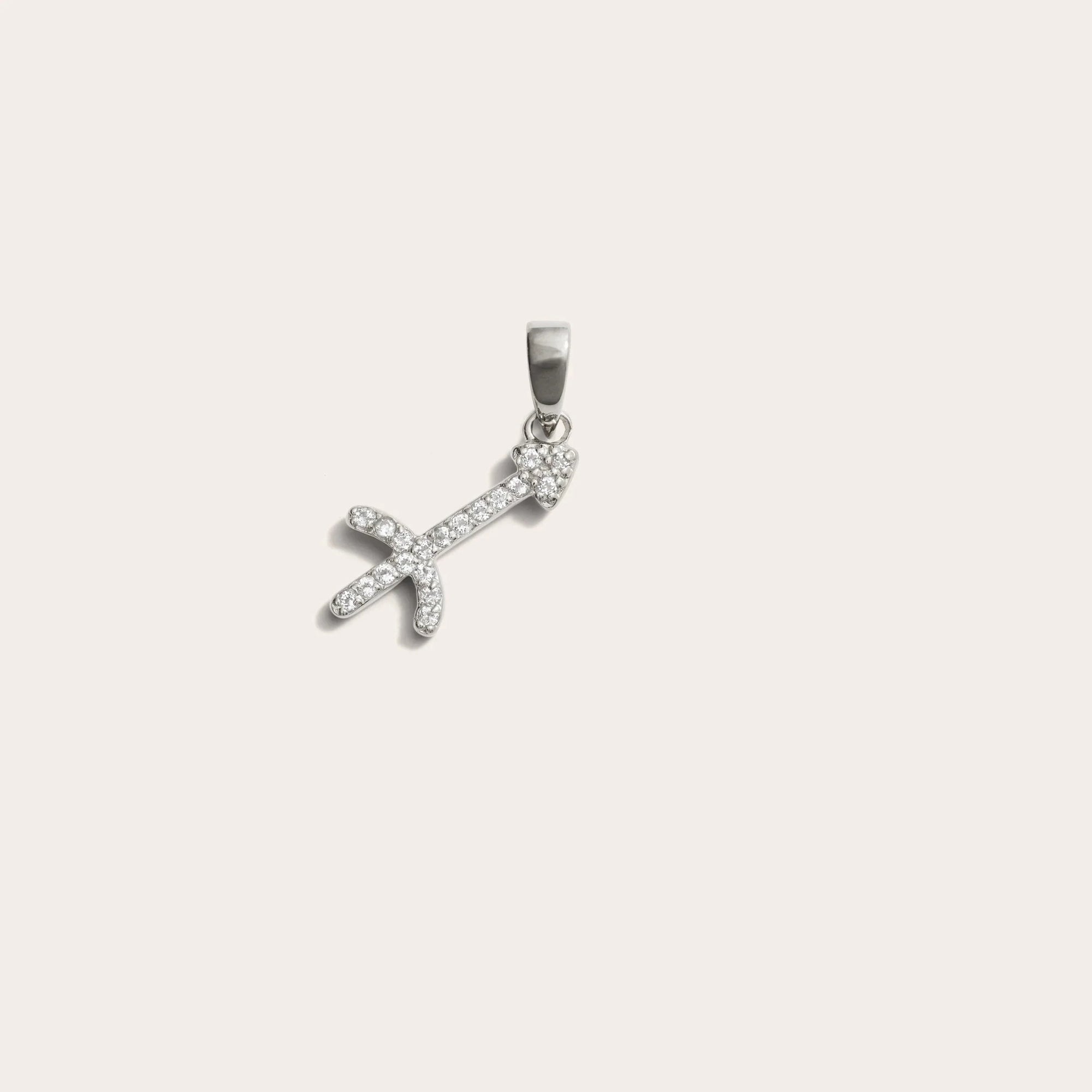 Awe Inspired - Zodiac Gemstone Amulet - 925 Sterling Silver Sagittarius Mini