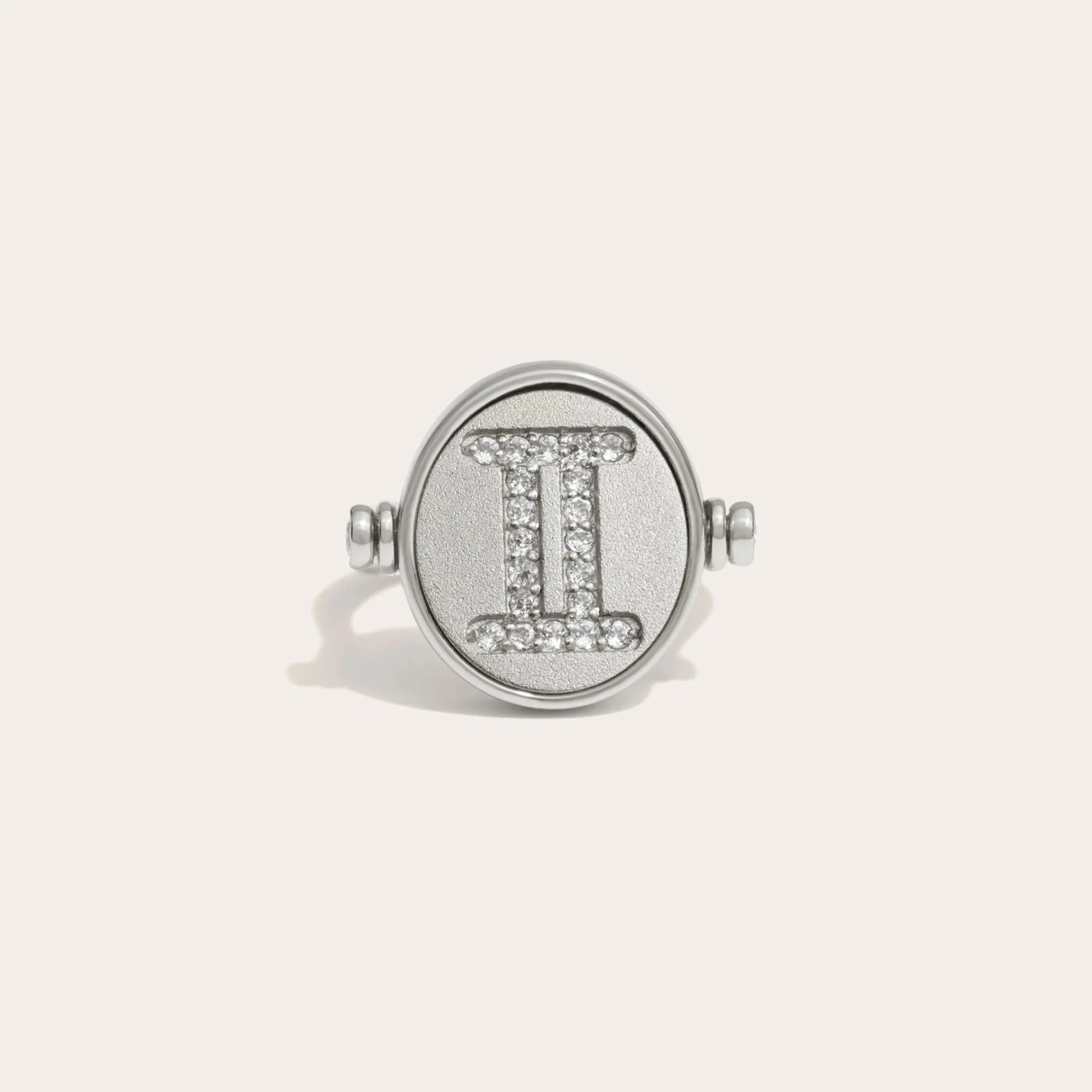 Awe Inspired - Gemini & Air Flip Ring - 925 Sterling Silver
