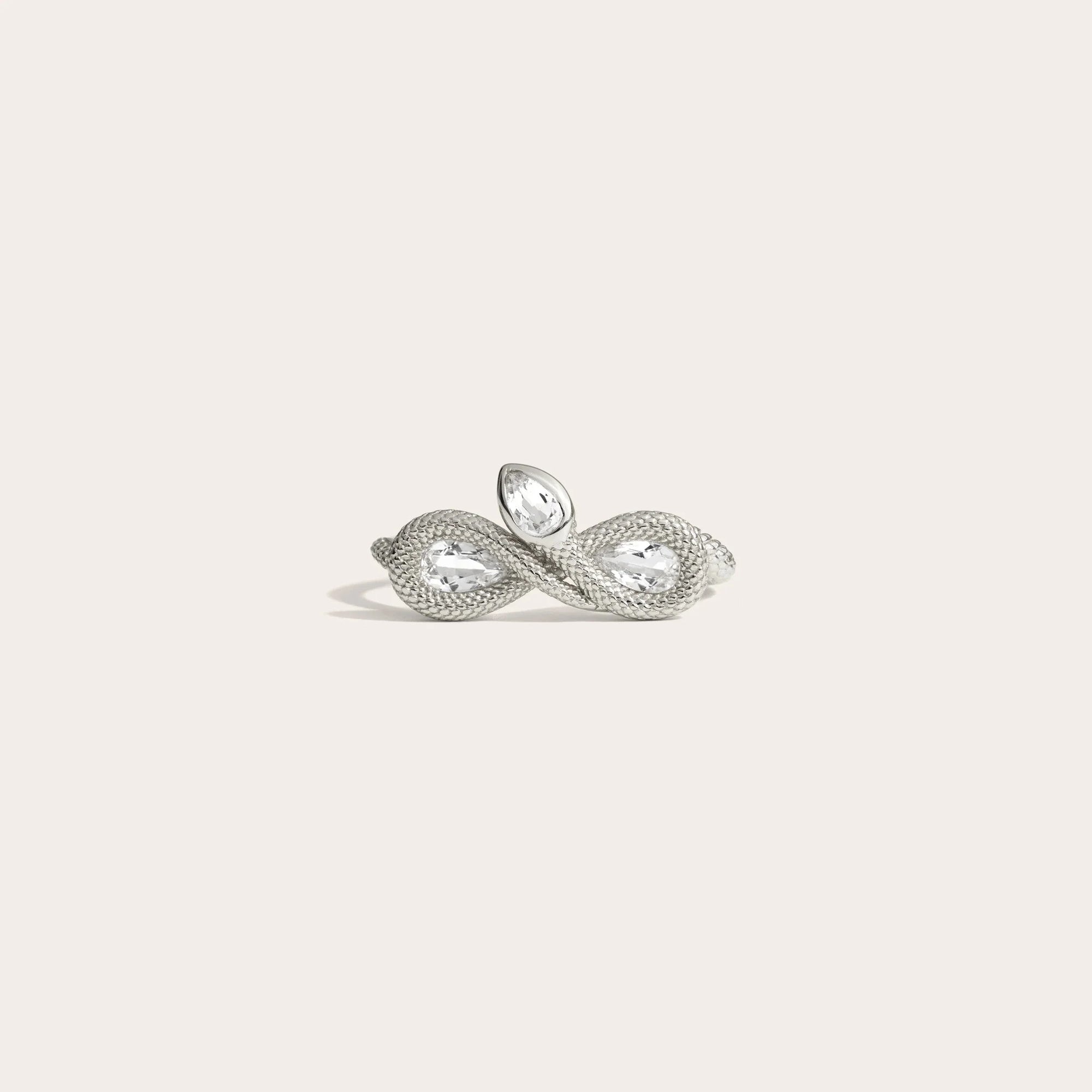 Awe Inspired - Infinity Snake Ring - 925 Sterling Silver