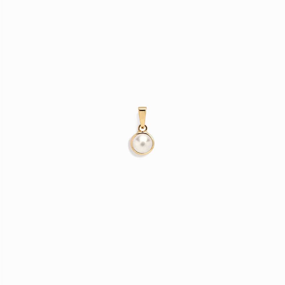 Awe Inspired - Amazonite Gemstone Amulet - 14K Yellow Gold Vermeil Pearl