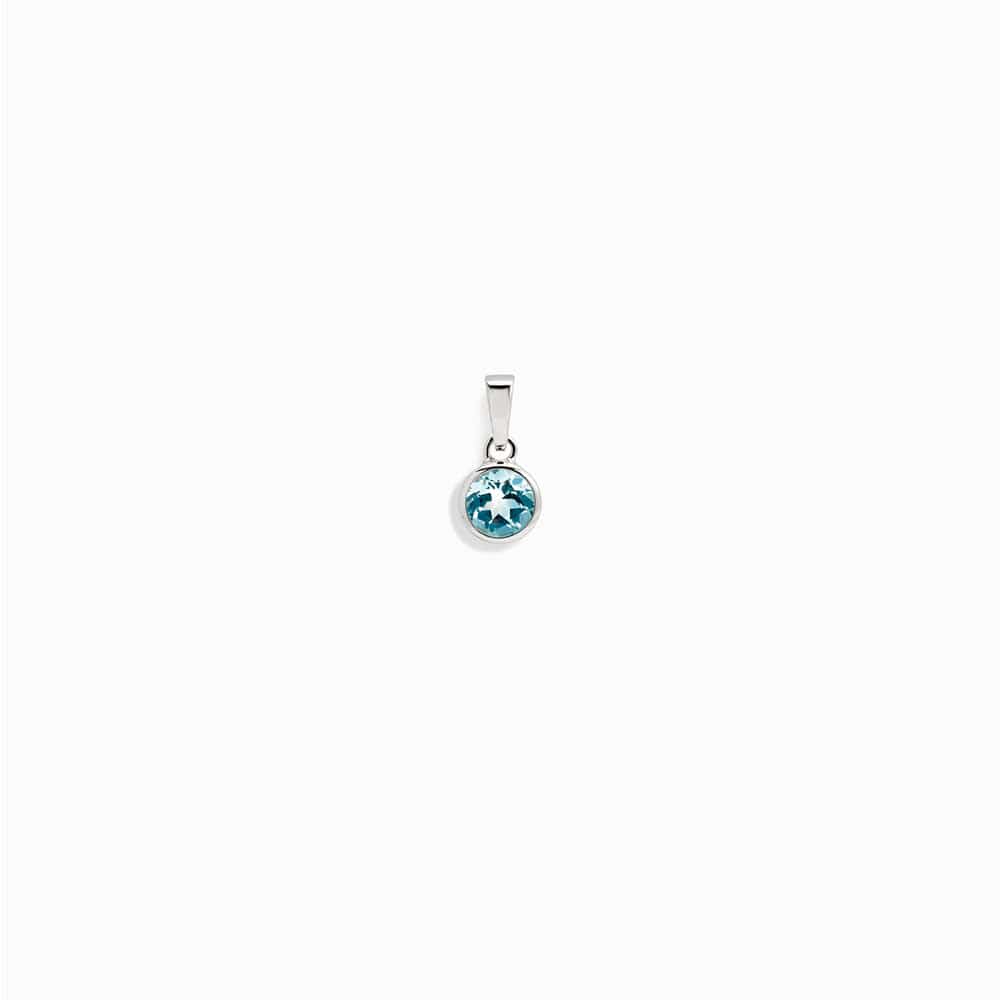 Awe Inspired - Amazonite Gemstone Amulet - 925 Sterling Silver Blue Topaz