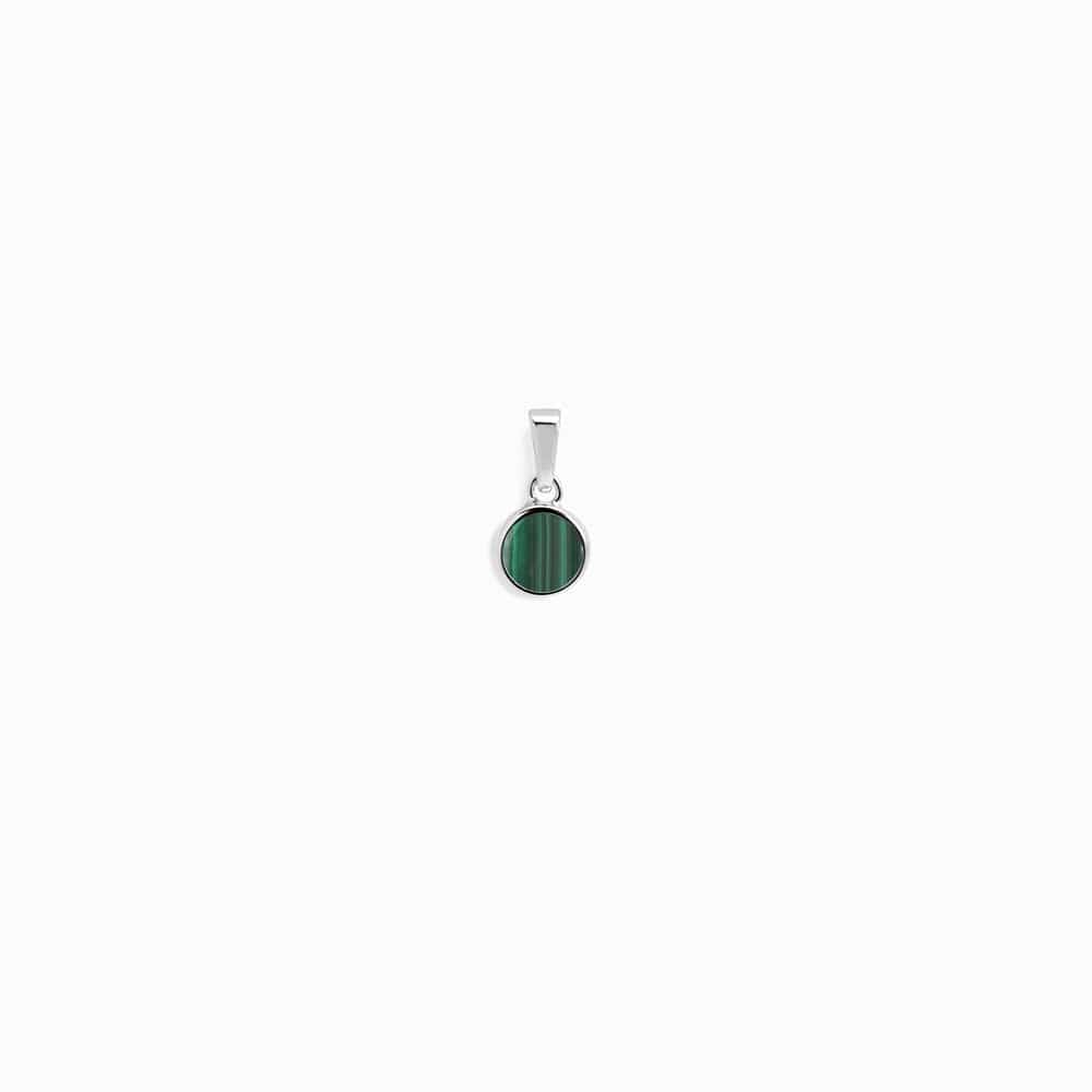 Awe Inspired - Amazonite Gemstone Amulet - 925 Sterling Silver Malachite