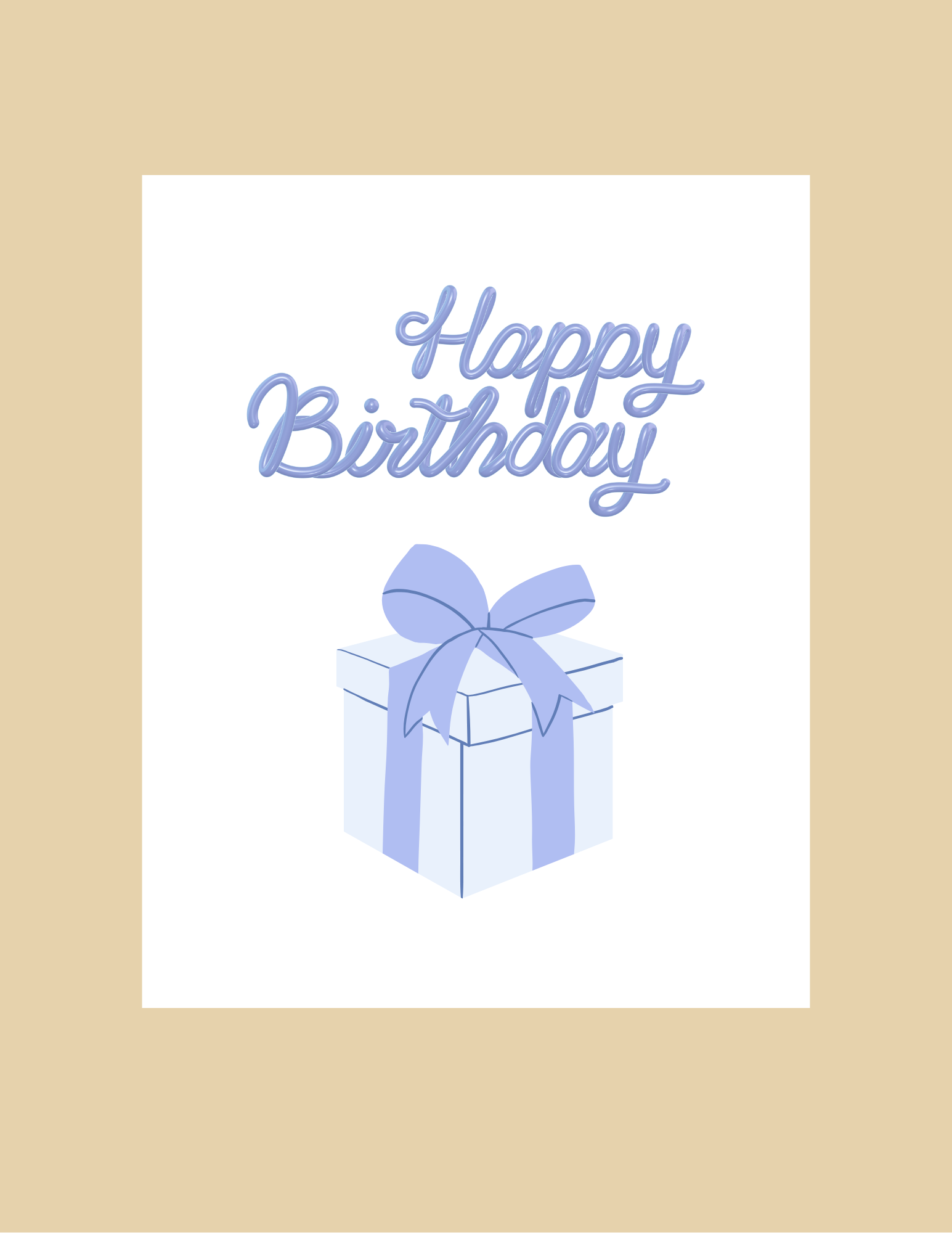 Greeting Card - Birthday Present