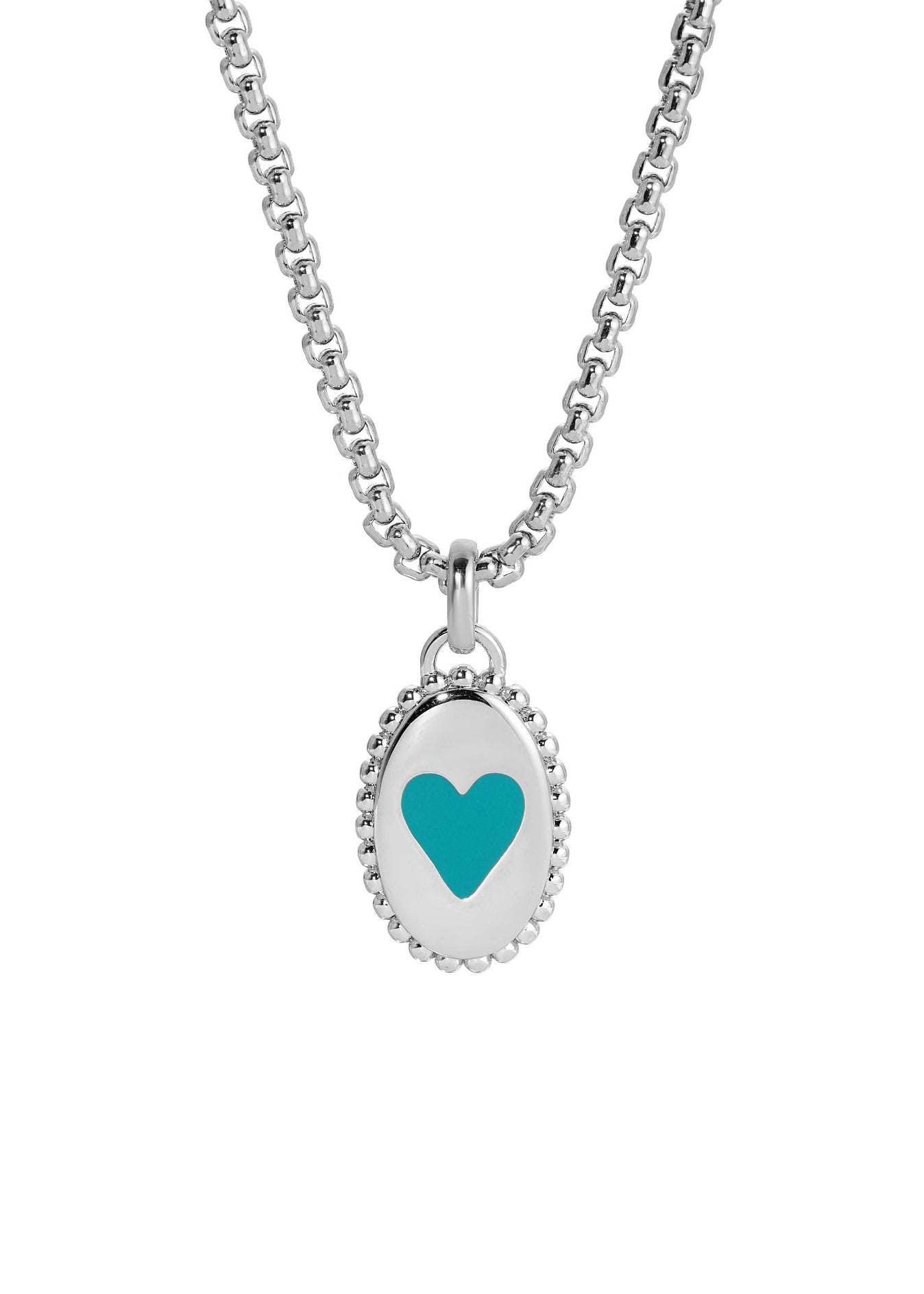 Leeada - Bea Goode Heart Neacklace - Silver/Blue -