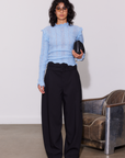 SAEMDI - PIA FRILL MOCK NECK KNIT -