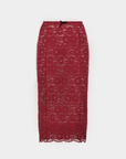 Juno Sheer Lace Pencil Skirt