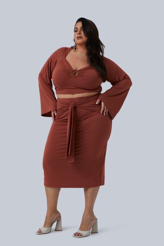 Gigi Skirt - Rust