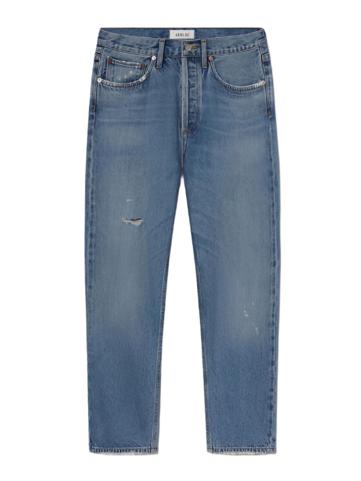 90's Crop Mid Rise Straight Jeans - Shrine