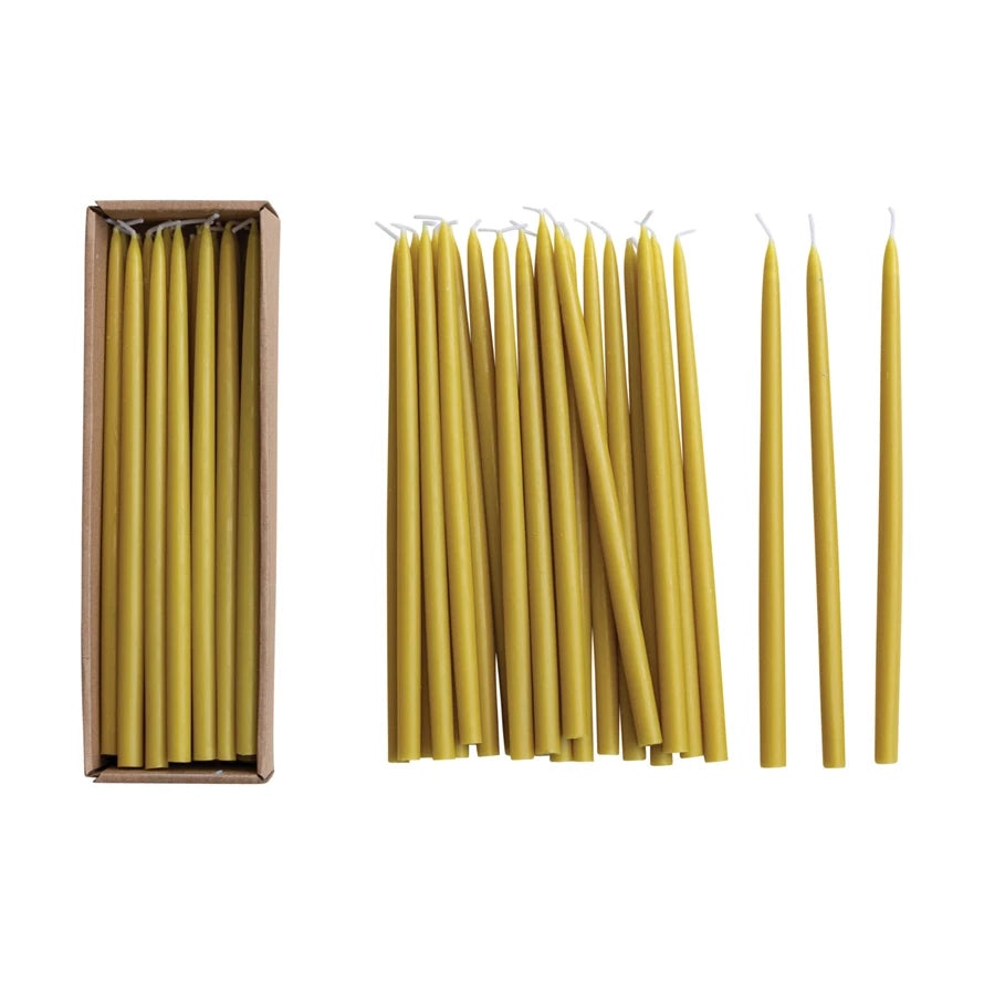 Creative Co. - Thin Taper Candles Set of 24 - Chartreuse -