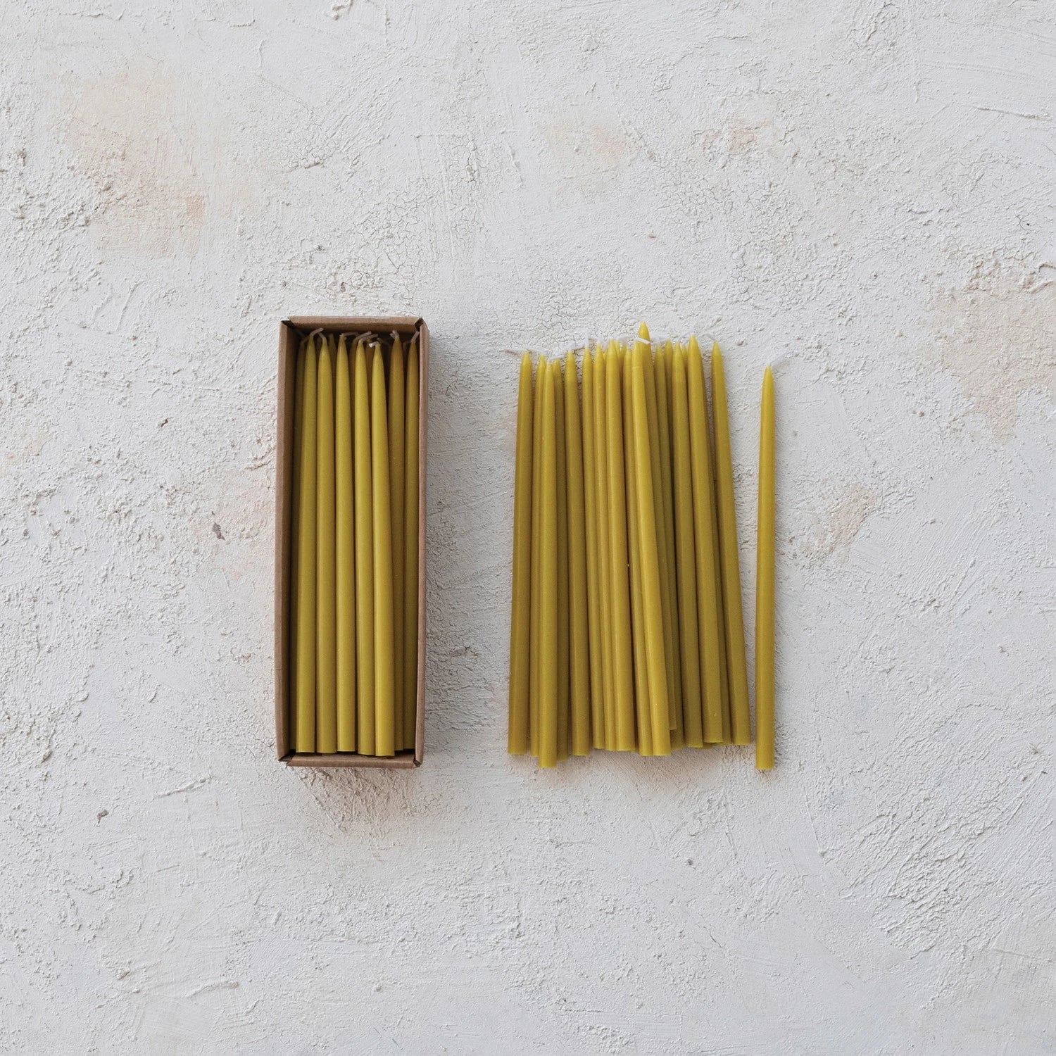 Creative Co. - Thin Taper Candles Set of 24 - Chartreuse -