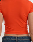 Organic Basics - Core Butterfly Baby Tee - Vibrant Red -