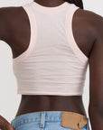 Organic Basics - Core Crop Tank Top - Soft Blush -