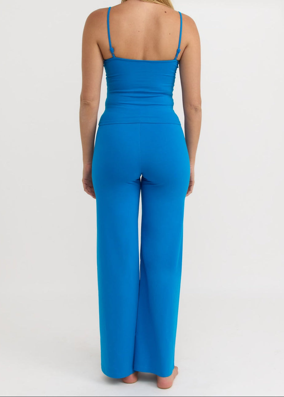 Organic Basics - Pants - Core Straight Leg Pants - Azure Blue
