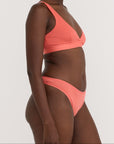 Organic Basics - Core Rib Thong - Sunset -