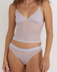 Organic Basics - Mesh Cami - Soft Lilac -