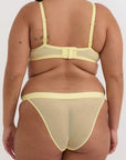 Organic Basics - Mesh Unlined Demi Bra - Light Lemon -