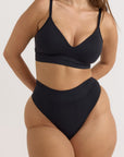 Organic Basics - Smooth Thong 5 Pack - Black -