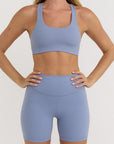 Organic Basics - Active Bike Shorts - Misty Blue -