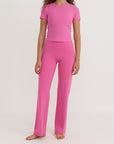 Organic Basics - Active Flare Leggings - Pink -