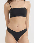 Organic Basics - Bare Thong - Black -