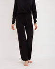 Organic Basics - Soft Knit Boxy Crewneck Sweater - Black -