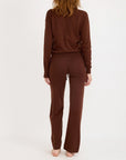 Organic Basics - Soft Knit Boxy Crewneck Sweater - Rich Brown -