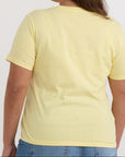 Organic Basics - True Regular Tee - Light Lemon -