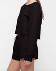 Organic Basics - Weekend Vintage Shorts - Vintage Black -