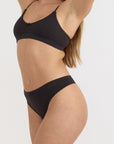 Organic Basics - Pointelle Bralette - Black -
