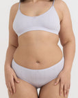 Organic Basics - Pointelle Hipster - Soft Lilac -