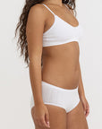 Organic Basics - Pointelle Hipster - White -