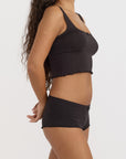 Organic Basics - Pointelle Shorty - Black -