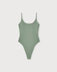 Organic Basics - Swim Open Back One-Piece - Seaweed -