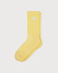 Organic Basics - Core Butterfly Crew Rib Socks - Light Lemon -