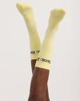 Organic Basics - Core Logo Crew Socks 3-Pack - Elderflower Green -