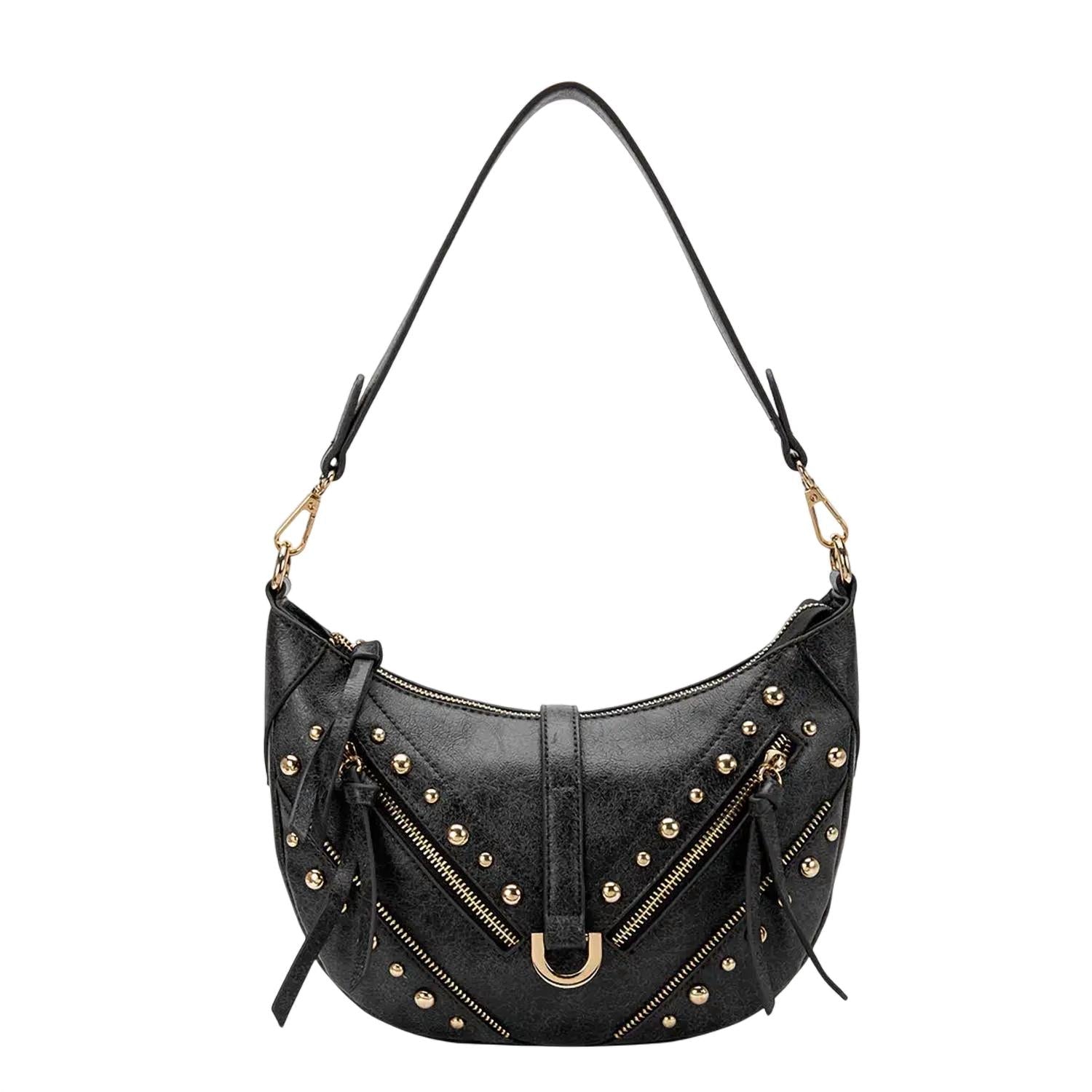 Maeve Vegan Shoulder Bag - Black