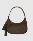 Baggu - Medium Recycled Leather Crescent Bag - Brown -