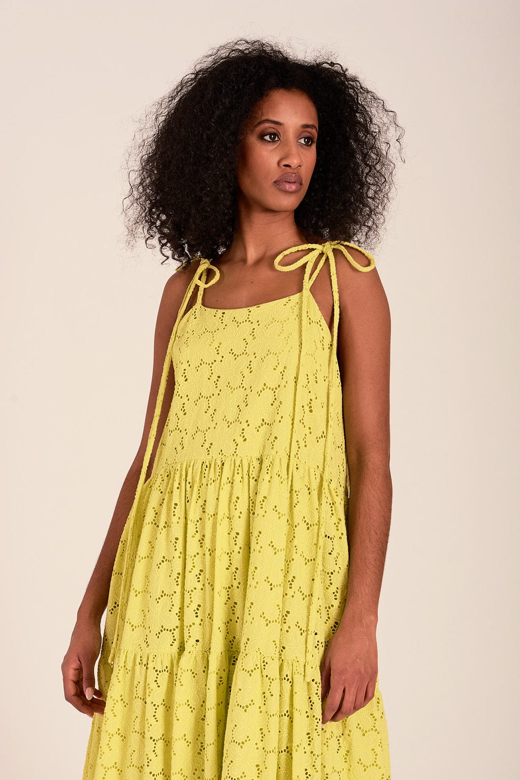 Eliza Faulkner - Cece Dress - Green Eyelet -