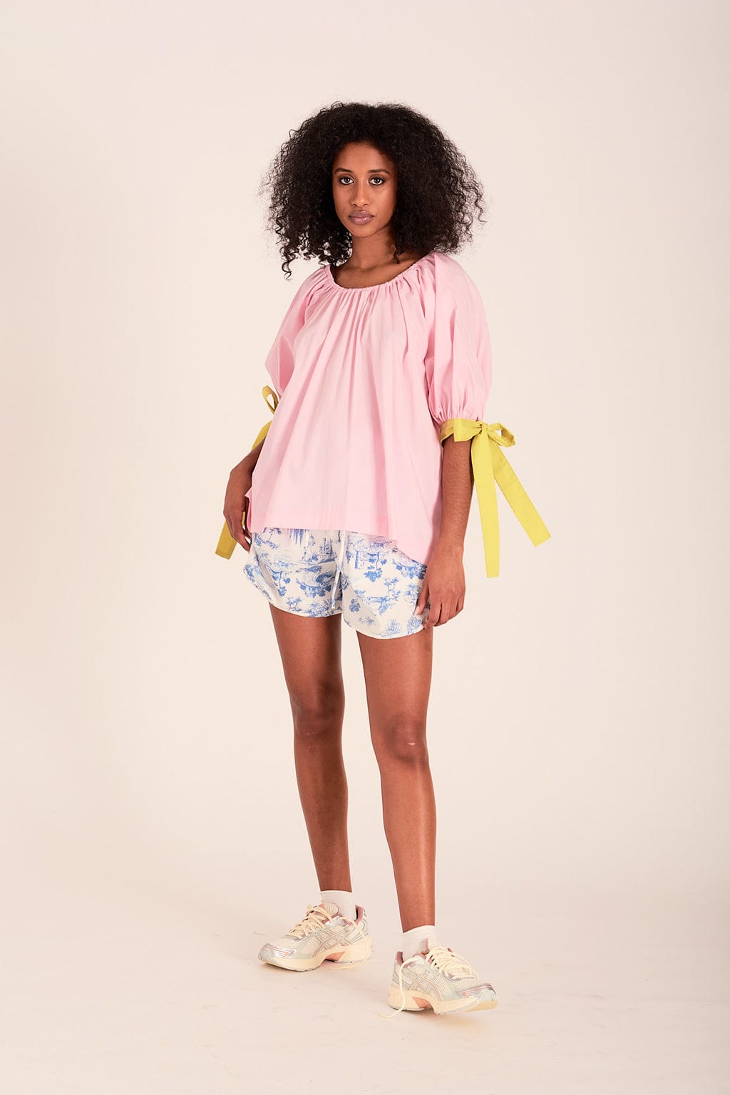 Sally Top - Pink/Green