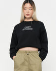 Obey - Studios Cropped Crew - Outline Black -