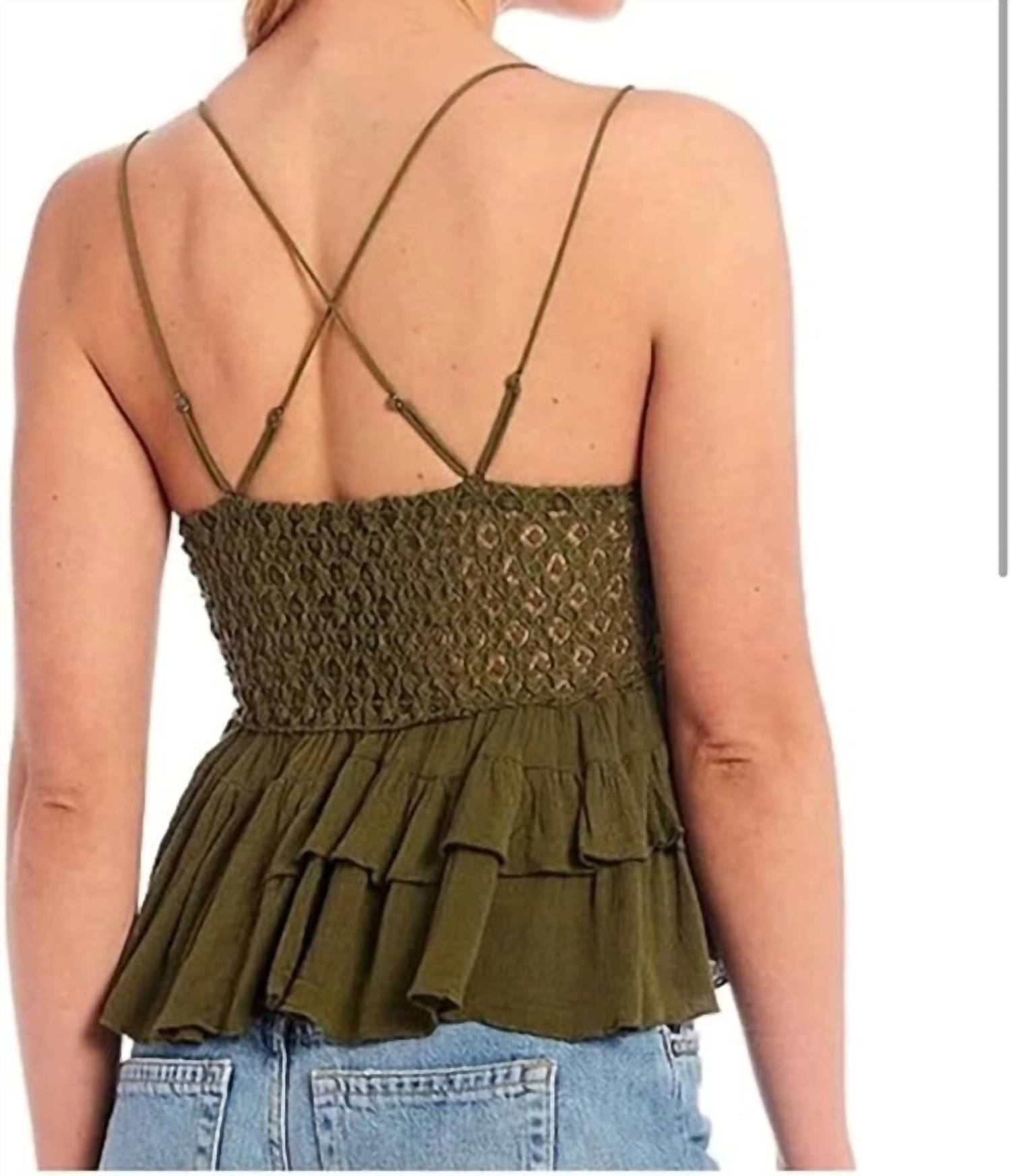 Adella Cami Top - Olive