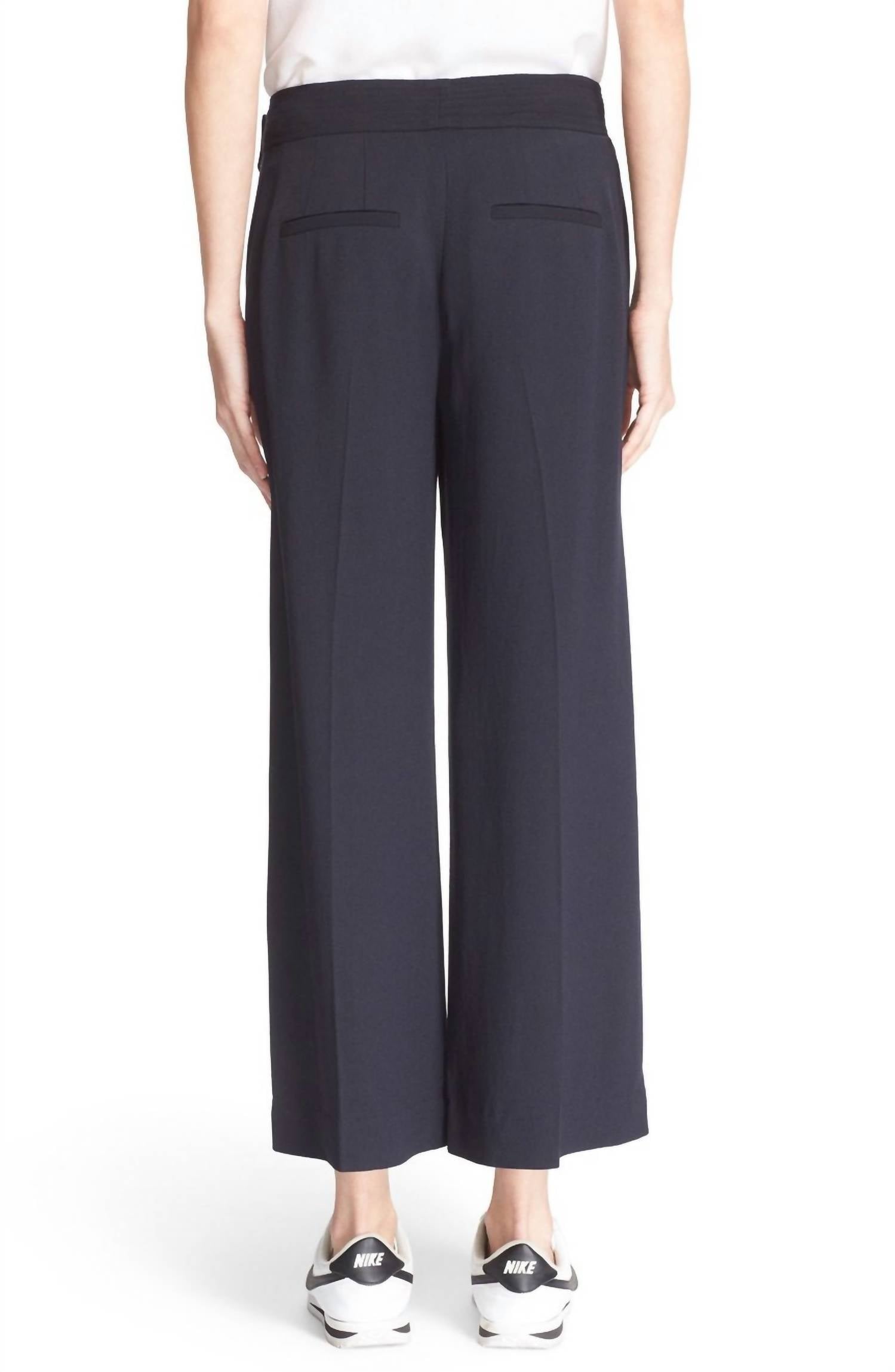 Emily Gaucho Mid-Rise Belted Pants