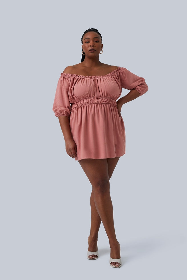 Gianna Mini Dress - Blush
