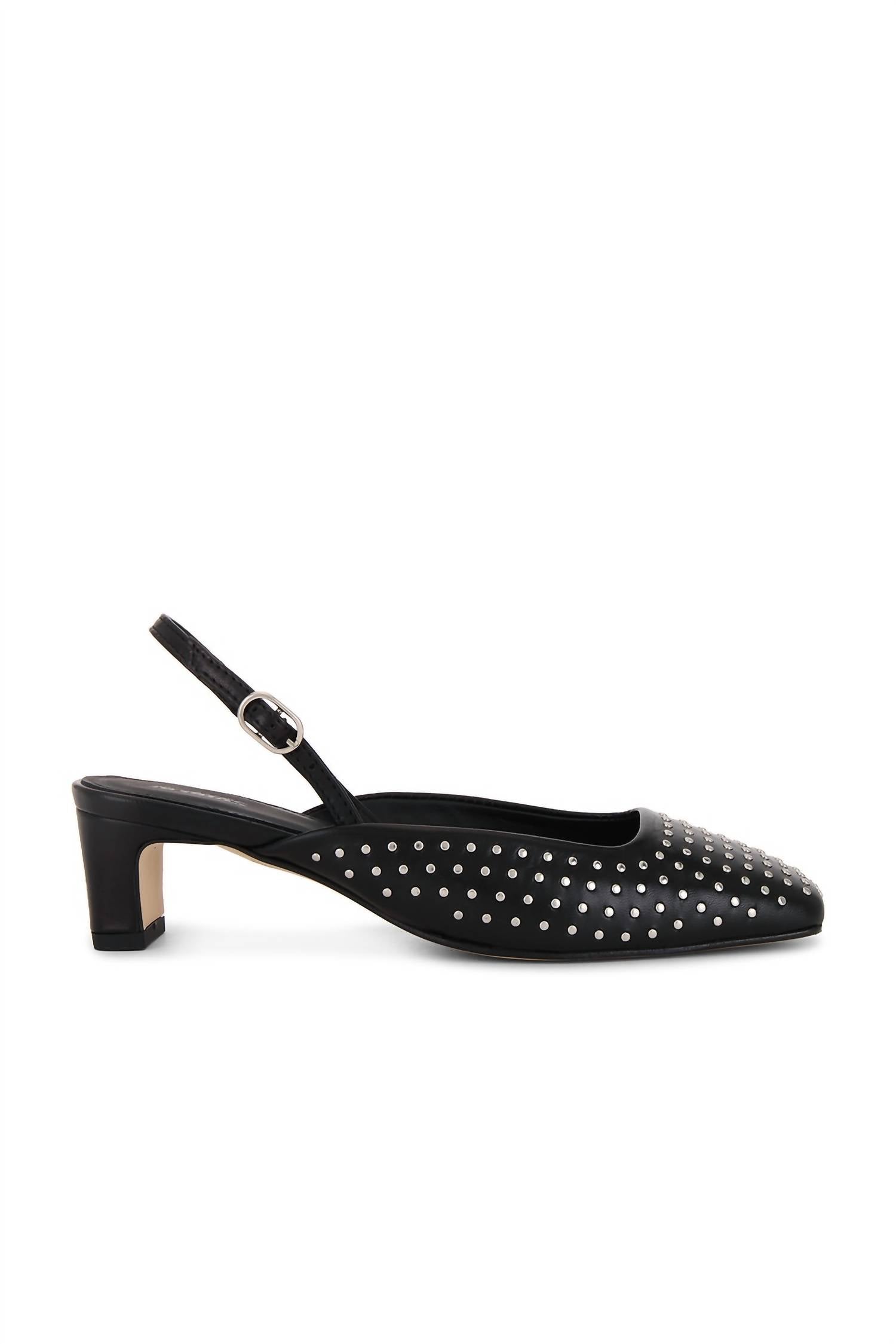 Lindy Studs Leather Pumps