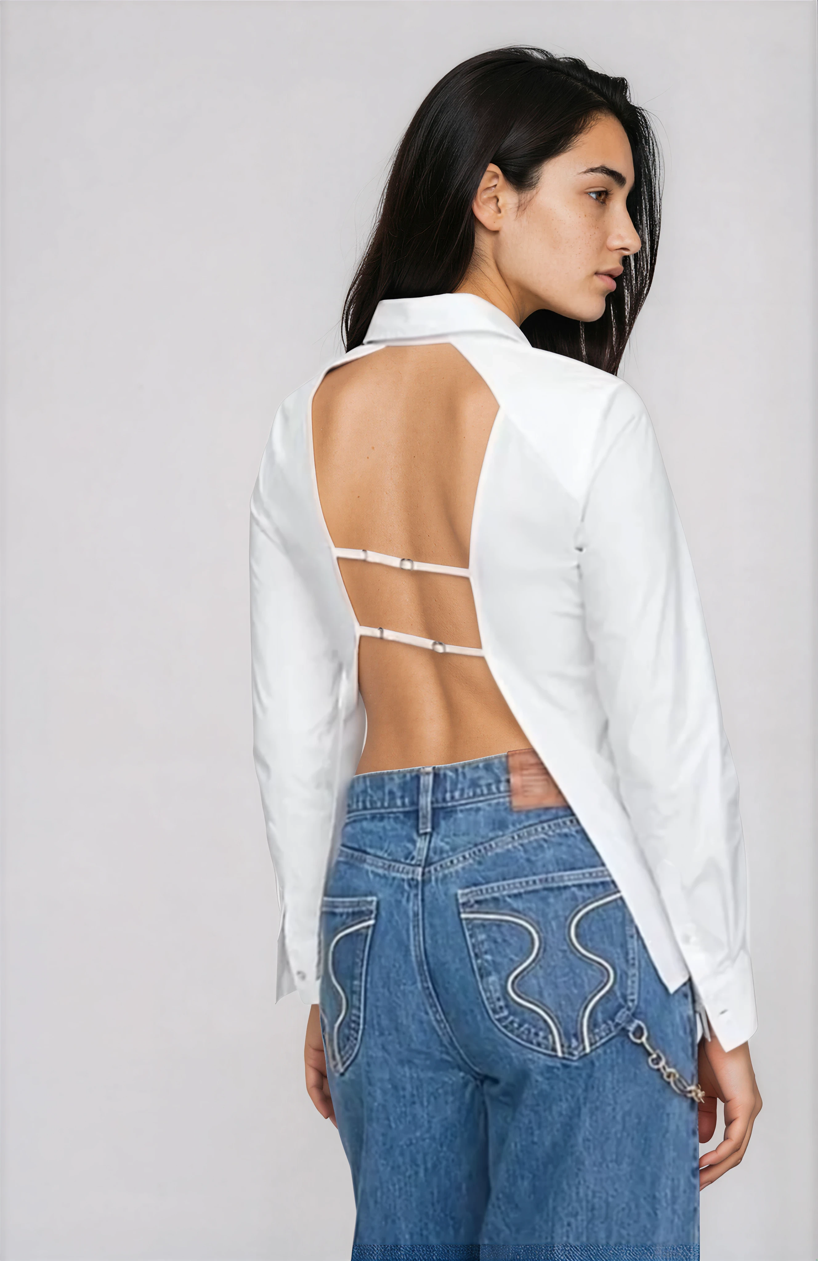 トップス OFF-WHITE East store Cult Gaia x Gap - Tops - Backless Classic Shirt - Off White – offe