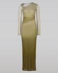 SAEMDI - ARLA GRADIENT MESH DRESS -