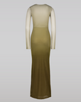 SAEMDI - ARLA GRADIENT MESH DRESS -