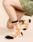 Hansel from Basel - Boucle Plaid Crew Sock -