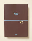 Papier - PU Lined Notebook - Chestnut & Ink -